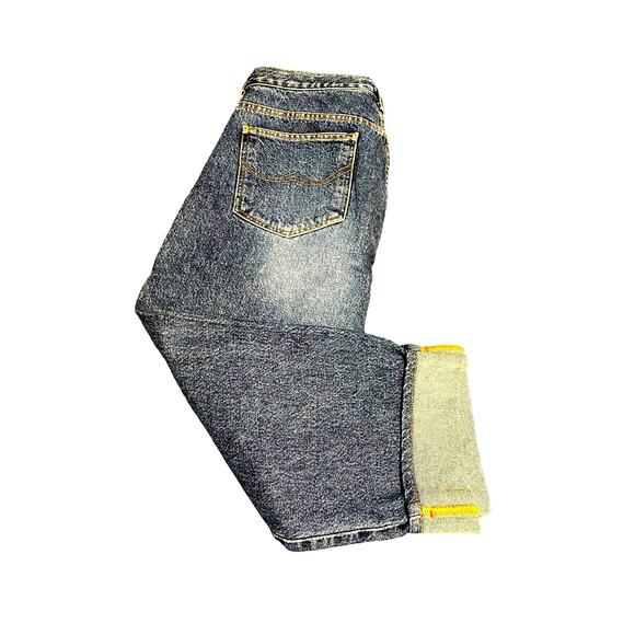 Bongo Jeans Women's Capri XL Size 13 Cuffed Medium Blue Denim - Picture 14 of 16